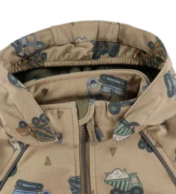 Softshell|Name It Softshelljakke m. Fleece - NmmAlfa08 - Silver Mink/Truck