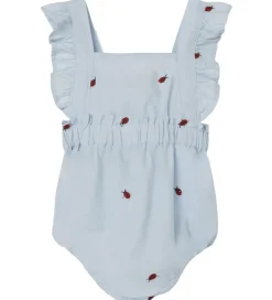 Sommerdragter|Name It Sommerdragt - NbfFerilla - Chambray Blue m. Mariehøner