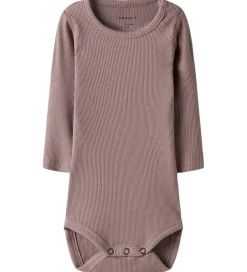 Bodyer|Pigetøj|Name It Sæt - Body l/æ/ Leggings - Deauville Mauve/DEAUVILLE MA