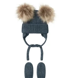 Huer Og Hatte|Name It Sæt - Hue/Luffer - Strik - NbnMora - Spellbound