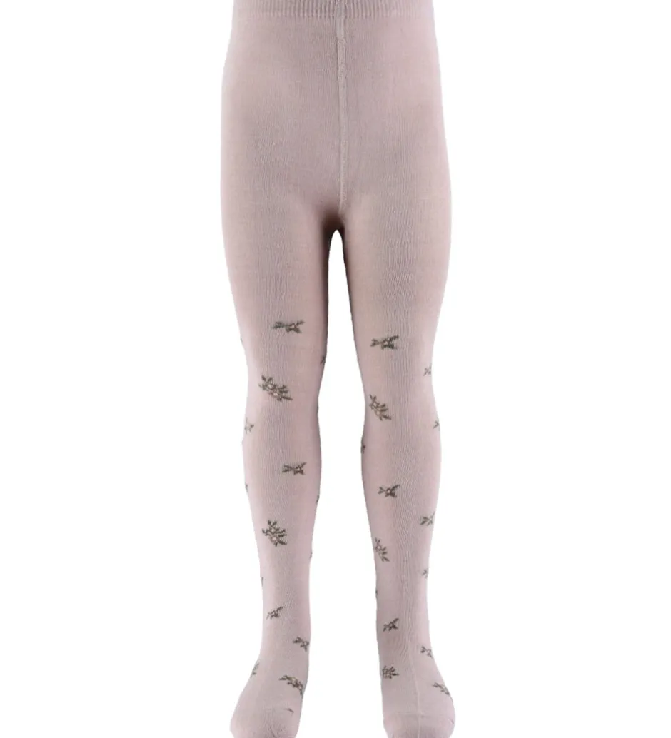 Strømpebukser|Name It Strømpebukser - Jacquard - Uld/Bomuld - NbfWak - Shadow