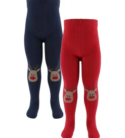 Strømpebukser|Name It Strømpebukser - NmfVichristmas - 2-pak - Dark Sapphire/J