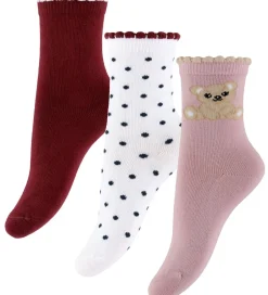 Strømper|Name It Strømper - NmfRiva - 3-pak - Burgundy