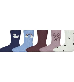 Strømper|Name It Strømper - NmfVinni - 5-pak - Beacon Blue