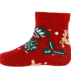 Strømper|Name It Strømper - 3-Pak - NbnVismas - Jester Red/Navy Blazer +