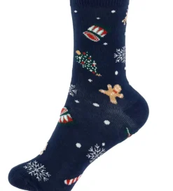 Strømper|Name It Strømper - 3-pak - NknVismas - Jester Red/Navy Blazer +