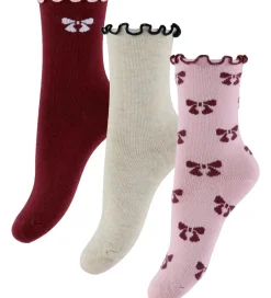 Strømper|Juletøj|Name It Strømper - 3-Pak - NmfSilke - Keepsake Lilac/Peyote Mela