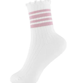 Pigetøj|Strømper|Name It Strømper - Rib - NkfSille - Bright White/Keepsake Lilac