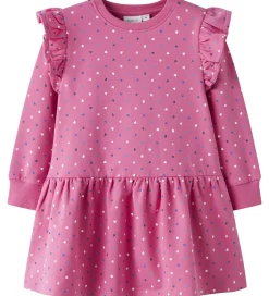 Kjoler|Name It Sweatkjole - NmfOeana - Pink Power