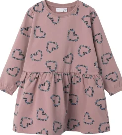 Kjoler|Name It Sweatkjole - NmfOlukria - Toadstool m. Hjerter