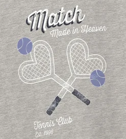 Sweatshirts|Name It Sweatshirt - NkfVenus - Grey Melange/Heart Rackets