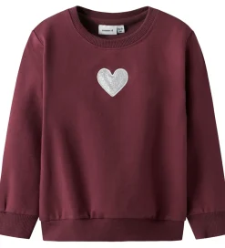 Pigetøj|Sweatshirts|Name It Sweatshirt - NmfSakkina - Burgundy