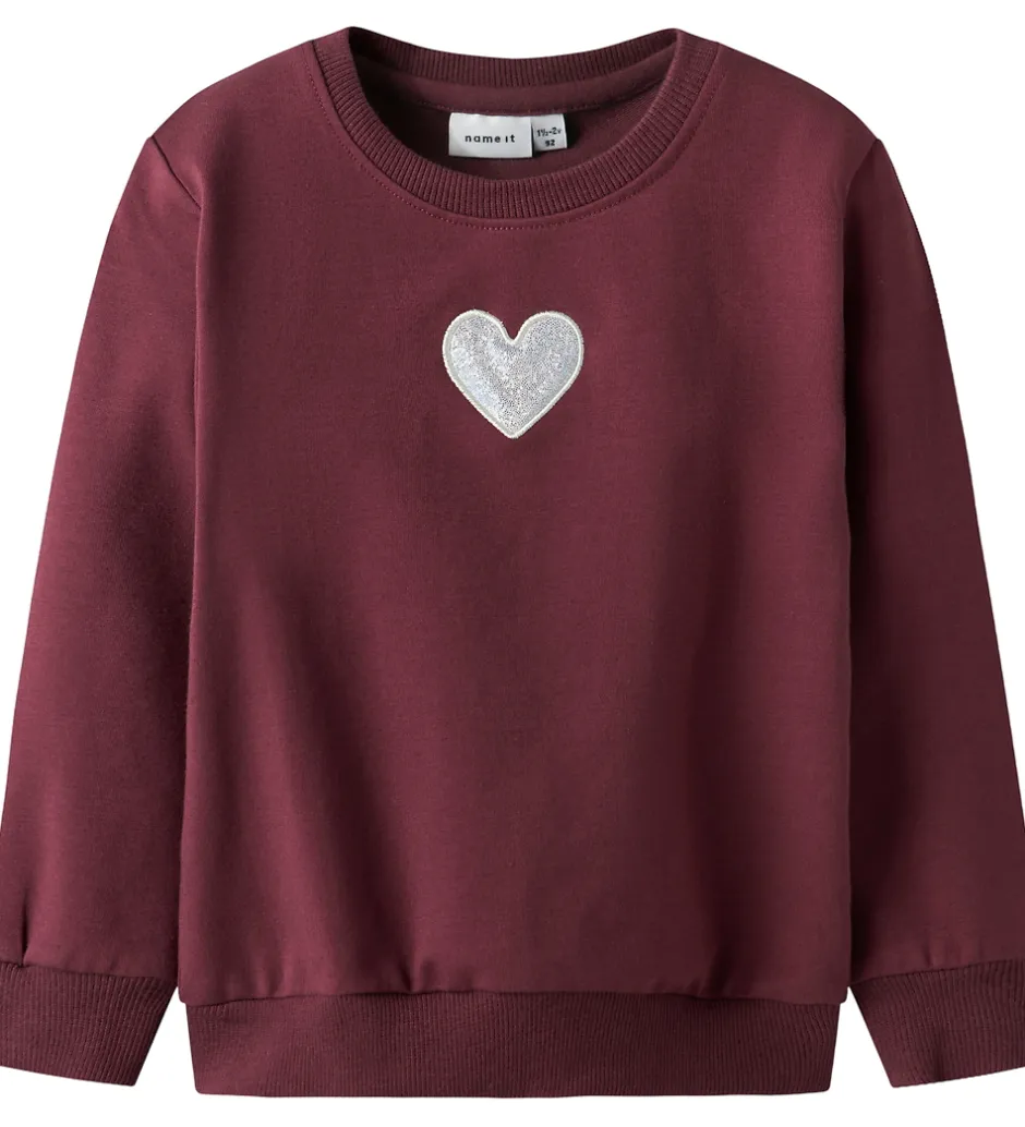 Pigetøj|Sweatshirts|Name It Sweatshirt - NmfSakkina - Burgundy