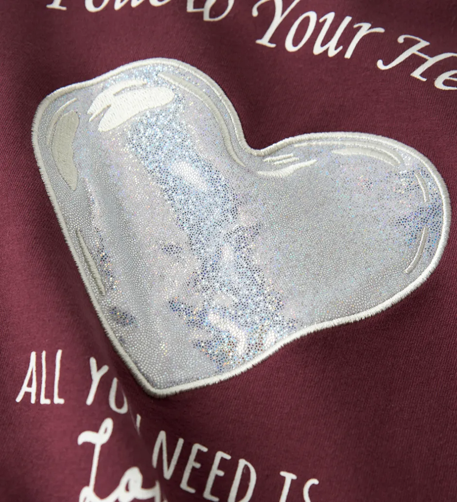 Pigetøj|Sweatshirts|Name It Sweatshirt - NmfSakkina - Burgundy