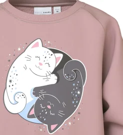 Sweatshirts|Name It Sweatshirt - NmfVenus - Keepsake Lilac/Yin Yang Cat