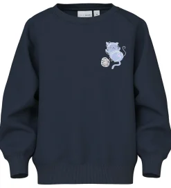 Sweatshirts|Name It Sweatshirt - NmfVenus - Navy Blazer/Cat Yarn