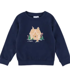 Sweatshirts|Name It Sweatshirt - NmfVismas - Navy Blazer/Gingerbread House