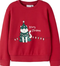 Sweatshirts|Name It Sweatshirt - NmfVismas - Jester Red/Xmas Cat