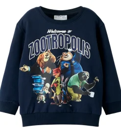 Sweatshirts|Drengetøj|Name It Sweatshirt - NmmNoel - Zootropolis - Navy Blazer