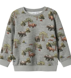 Sweatshirts|Name It Sweatshirt - NmmOlin - Grey Melange