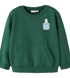 Drengetøj|Sweatshirts|Name It Sweatshirt - NmmVugo - Bistro Green/Pocket Bear