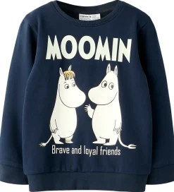 Unisex-Tøj|Sweatshirts|Name It Sweatshirt - NmnSloli - Moomin - Navy Blazer