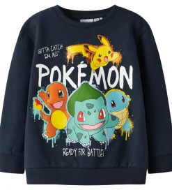 Drengetøj|Sweatshirts|Name It Sweatshirt - Pokémon - NmmNoa - Navy Blazer