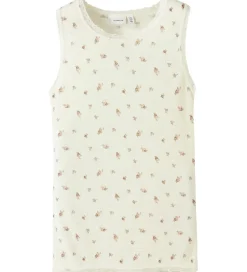 Undertøj|Name It Tanktop - Uld - NkfWang - Snow White/Small flowers