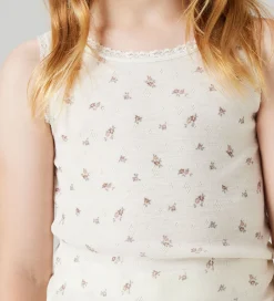 Undertøj|Name It Tanktop - Uld - NkfWang - Snow White/Small flowers