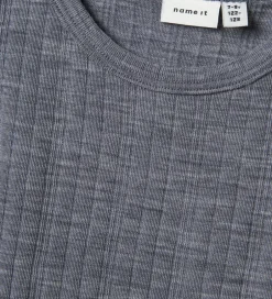 Undertøj|Name It Tanktop - Uld - NkmWang - Folkstone Gray