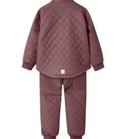 Termotøj|Name It Termotøj m. Fleece - PU - NmfMud - Rose Brown