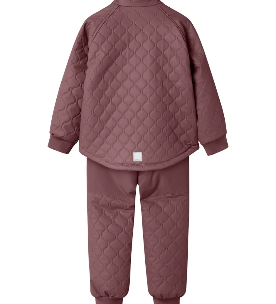 Termotøj|Name It Termotøj m. Fleece - PU - NmfMud - Rose Brown