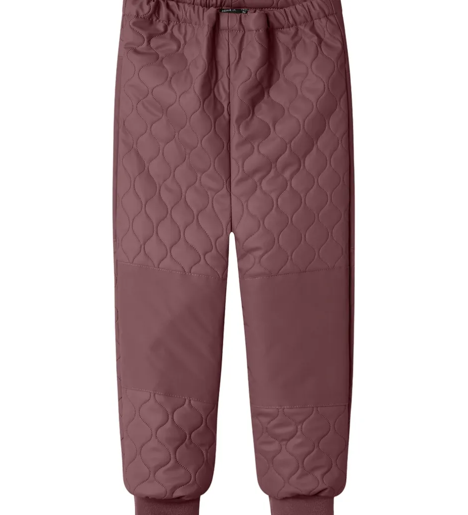 Termotøj|Name It Termotøj m. Fleece - PU - NmfMud - Rose Brown