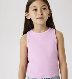 Toppe|Name It Top - Crop - Rib - Noos - NkfNakal - Pink Frosting