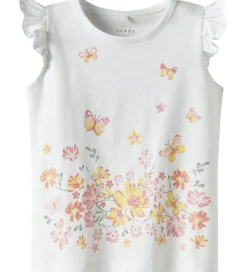 Toppe|Name It Top - NmfVayana - Bright White/Yellow Flower