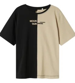 T-Shirts|Name It T-shirt - NkmOzzi - Sort/Beige