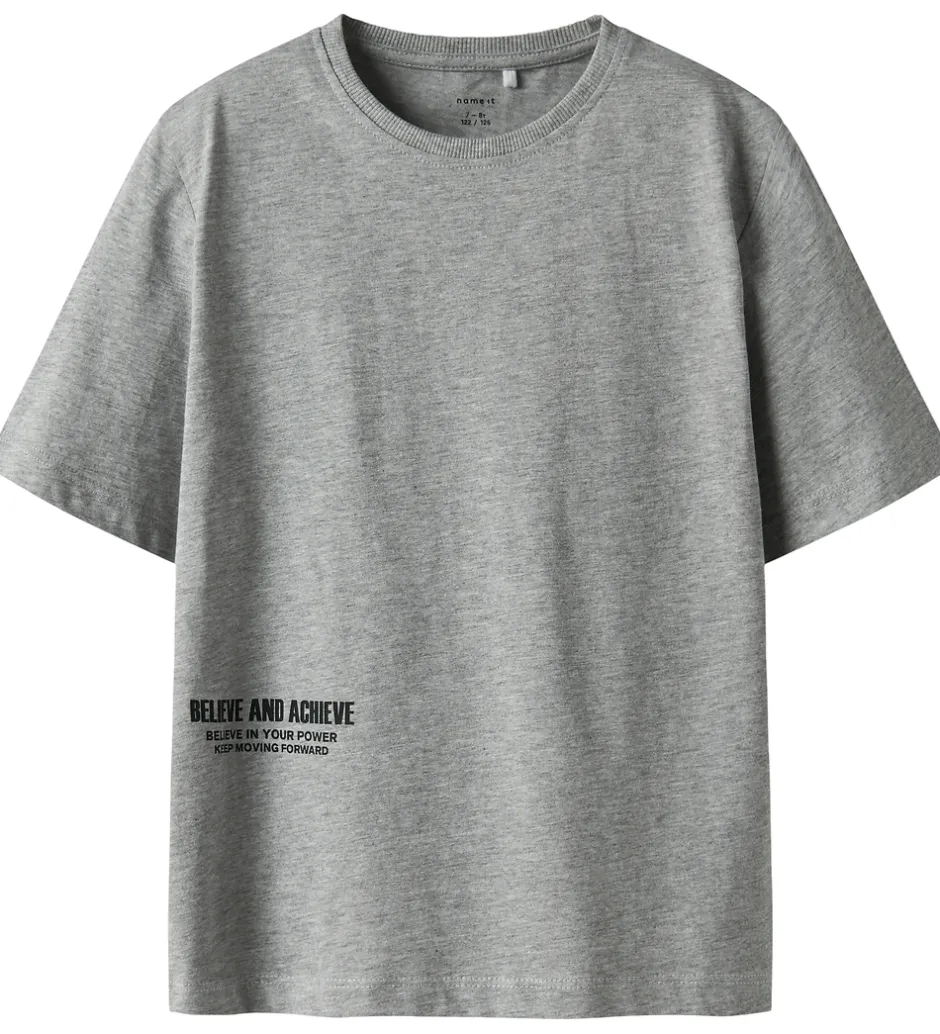 Bluser|Drengetøj|Name It T-shirt - NkmSeb - Grey Melange