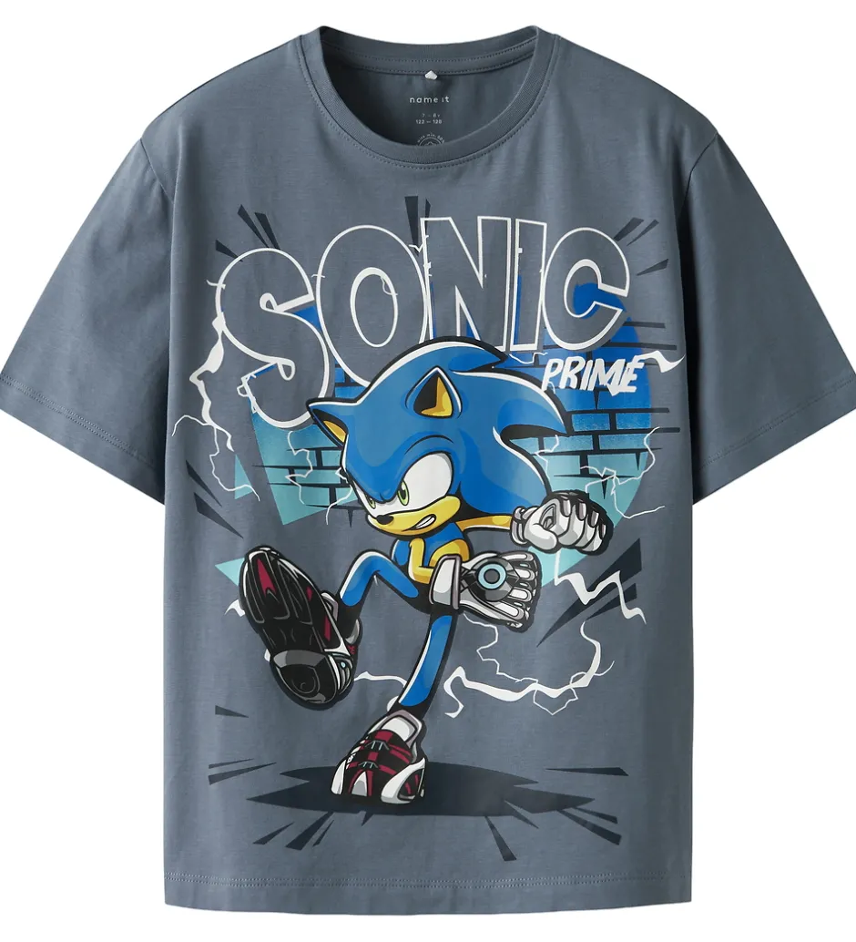 Drengetøj|T-Shirts|Name It T-shirt - Sonic - NkmNemo - Flint Stone