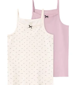 Toppe|Name It Undertrøje - Noos - NkfStrap Top - 2-pak - Buttercream