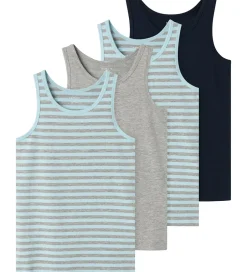 Undertøj|Name It Undertrøje - Noos - 4-pak - NkmTank - Aquamarine