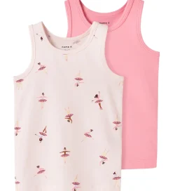 Undertøj|Name It Undertrøjer - Noos - NmfTank - 2-pak - Pearl/Peony/Balla