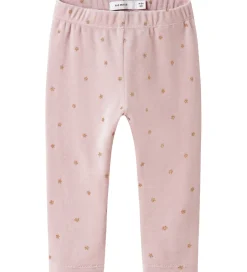 Leggings|Name It Velourbukser - NbfNorah - Burnished Lilac