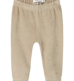 Leggings|Name It Velourbukser - NbfNorah - Island Fossil
