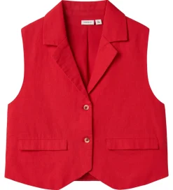 Veste|Name It Vest - NkfFalinnen - Kort - Chinese Red