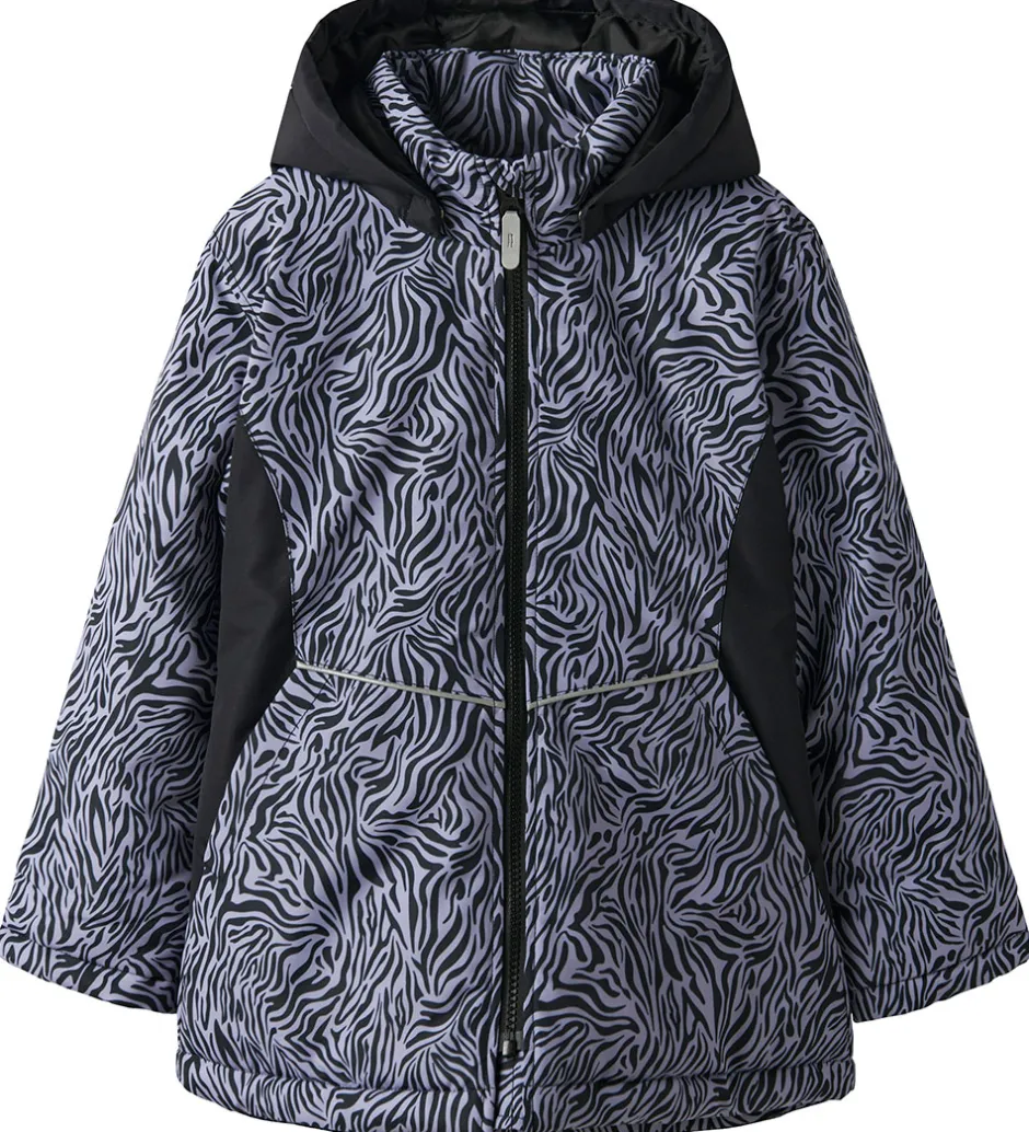 Vinterjakker|Name It Vinterjakke - Noos - NkfMaxi - Sort/ZEBRA