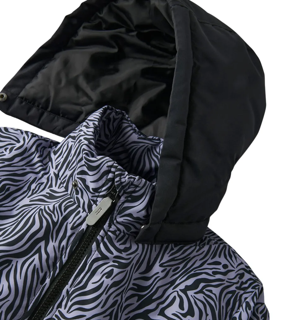 Vinterjakker|Name It Vinterjakke - Noos - NkfMaxi - Sort/ZEBRA