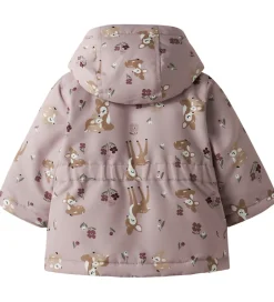 Vinterjakker|Name It Vinterjakke - NbfMaxi - Violet Ice/BAMBI