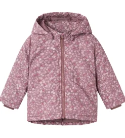 Vinterjakker|Name It Vinterjakke - NbfMaxi - Grape Shake/Flowers