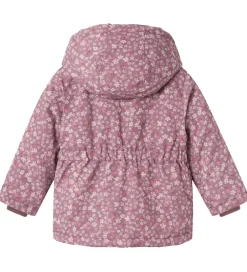 Vinterjakker|Name It Vinterjakke - NbfMaxi - Grape Shake/Flowers