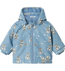 Vinterjakker|Name It Vinterjakke - NbmMax - Rain Washed/ELEPHANT